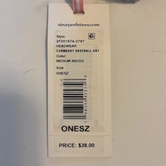 NWT Vineyard Vines Classic Logo Baseball Hat--Chambray - Picture 3 of 4